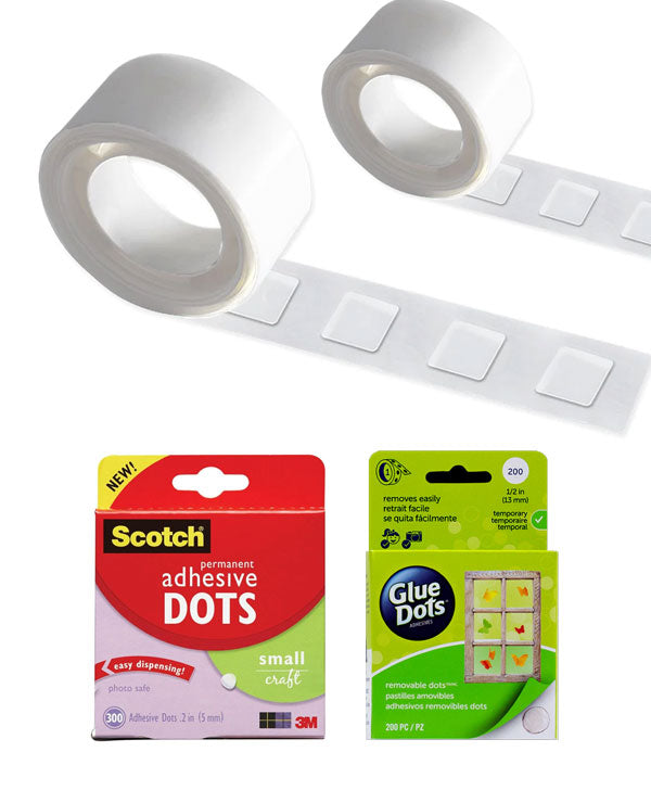 Round Double Sided Glue Dots 80 pcs 5mm – Skool Krafts