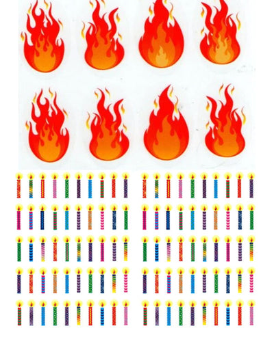 Fire And Candle Stickers