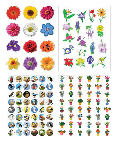 Flowers and Leaves Stickers