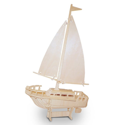 3D Puzzles Sailboat 9″Lx7.31″Wx0.37″H