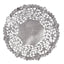 Round Paper Lace Doilies Silver  (4", 12/pk)
