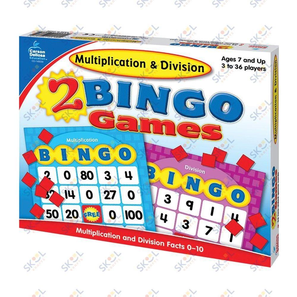 Multiplication & Division Bingo Board Game