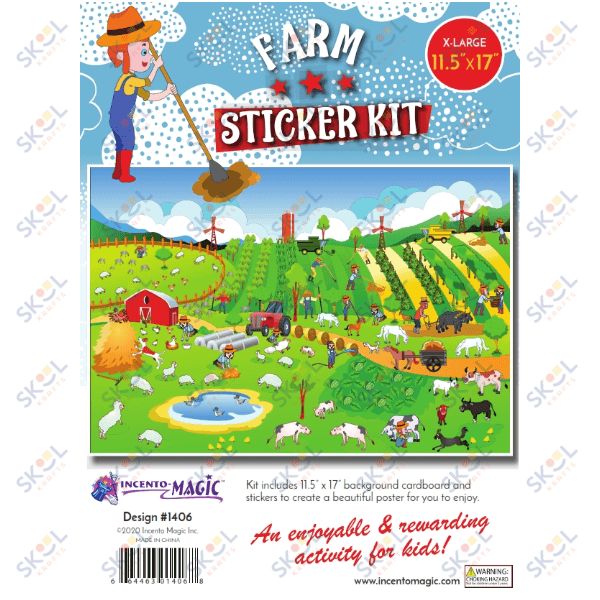 Farm Sticker Kit 11.5″ x 17″ Cardboard 1 set