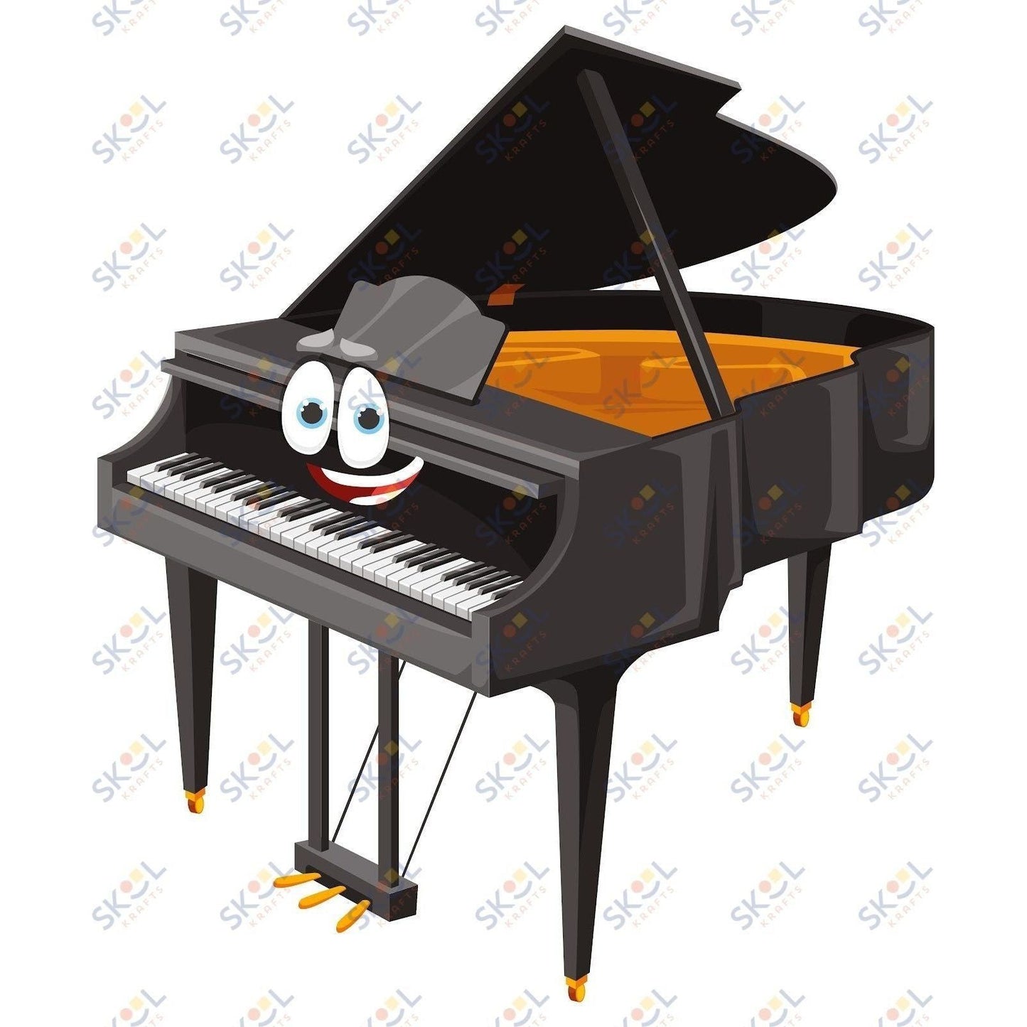 Cartoon Piano CENTERPIECE 24x28