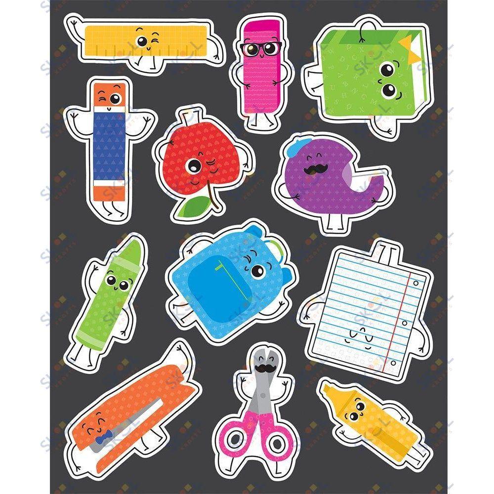 School Tools Shape Stickers 6/sheets