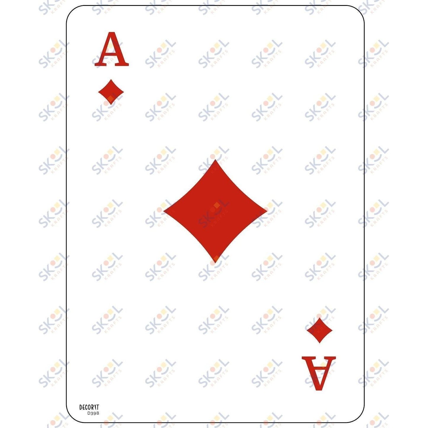 Play your cards right....card CENTERPIECE 24x28