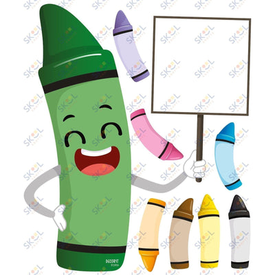 Crayon holding poster CENTERPIECE 24x28