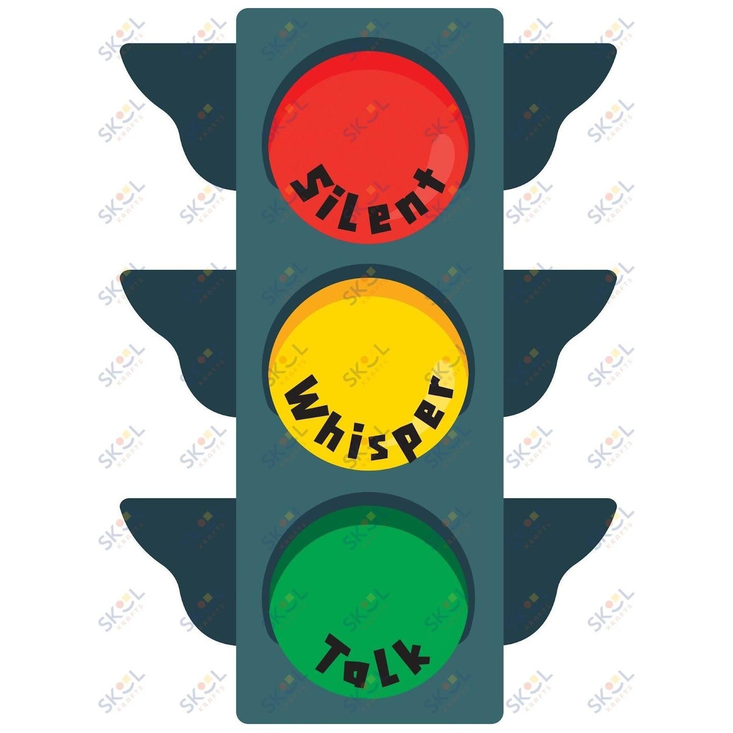 Silent whisper talk traffic light (18x24)