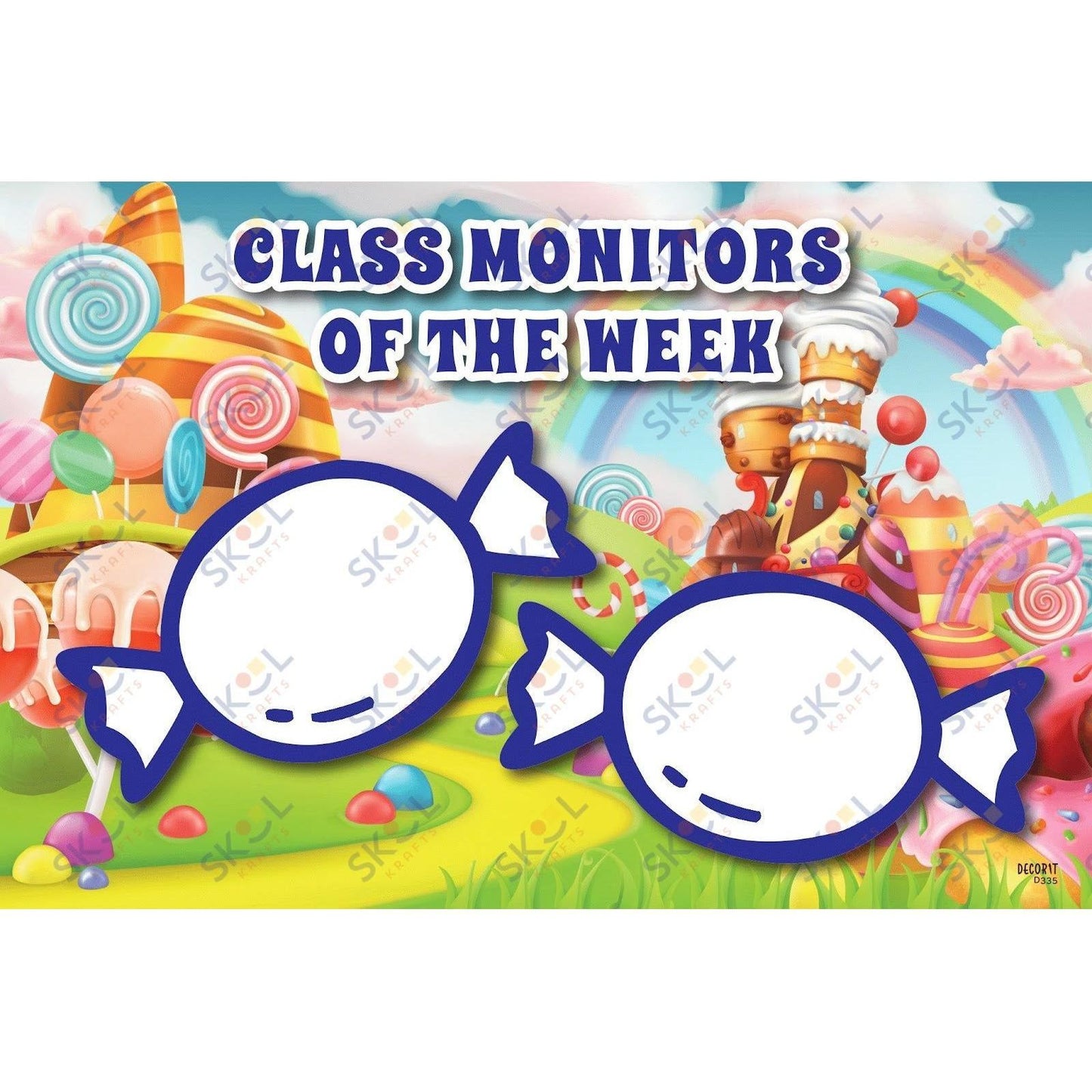 Candyland monitor sign (11x17)