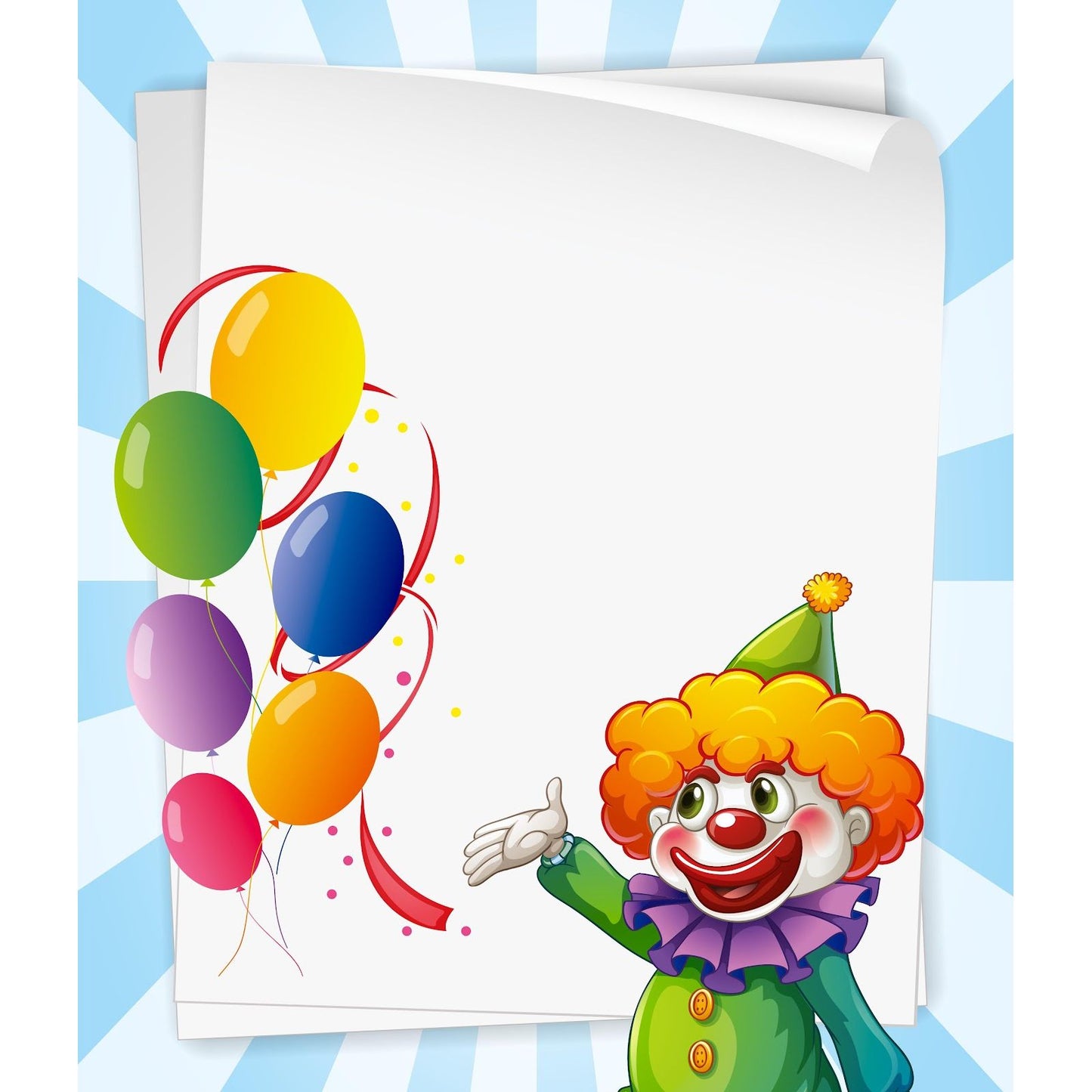 clown poster CENTERPIECE 24x28