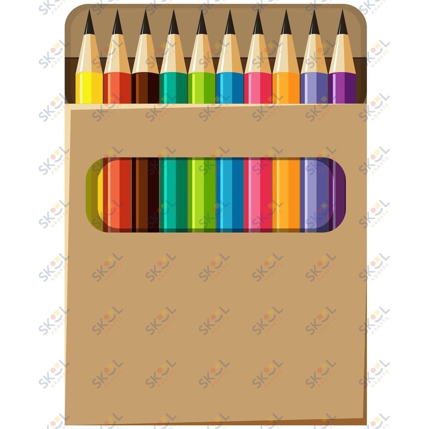 color pencil box centerpiece 24x28