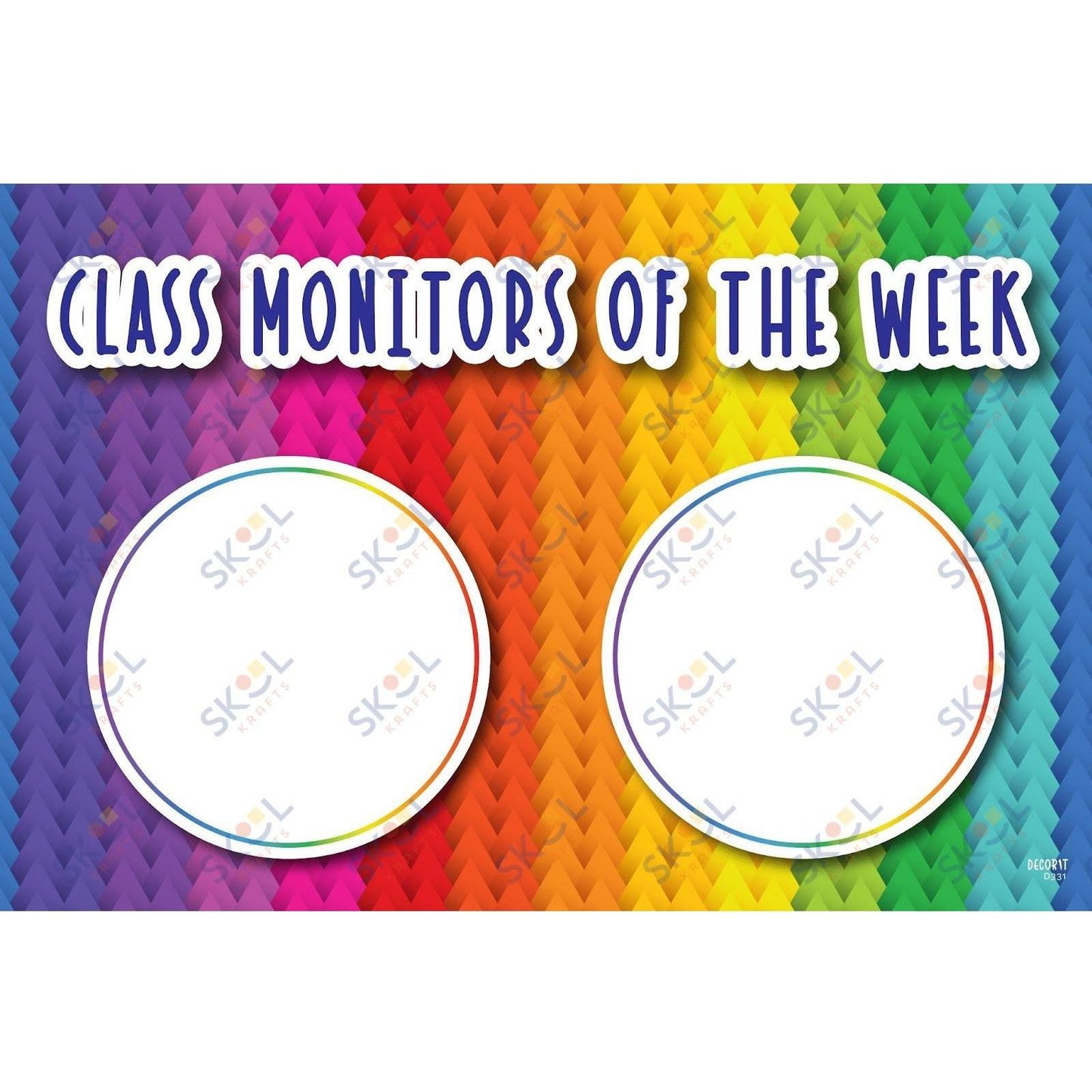 Rainbow monitor sign (11x17)