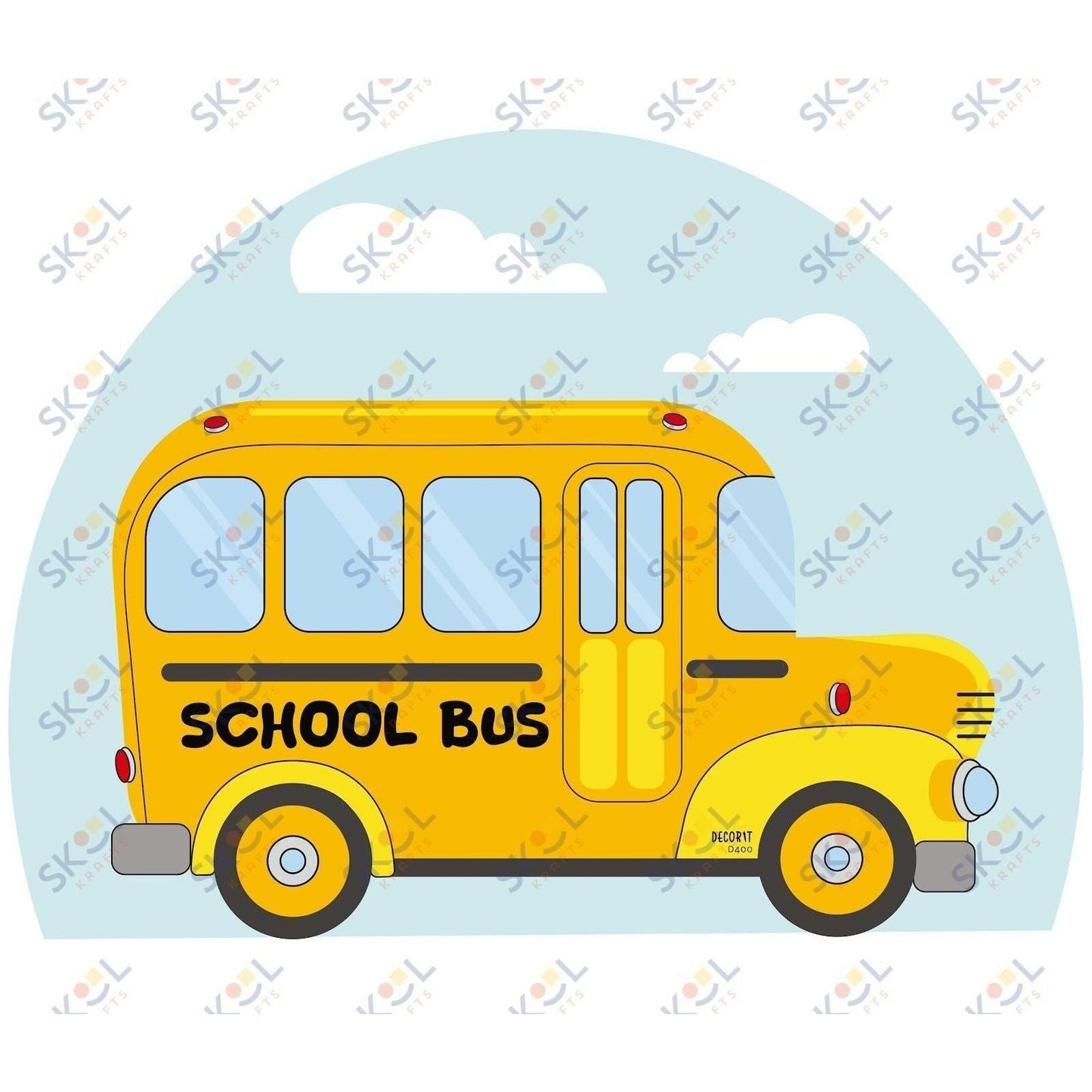 Bustin into school....school bus CENTERPIECE 24x28