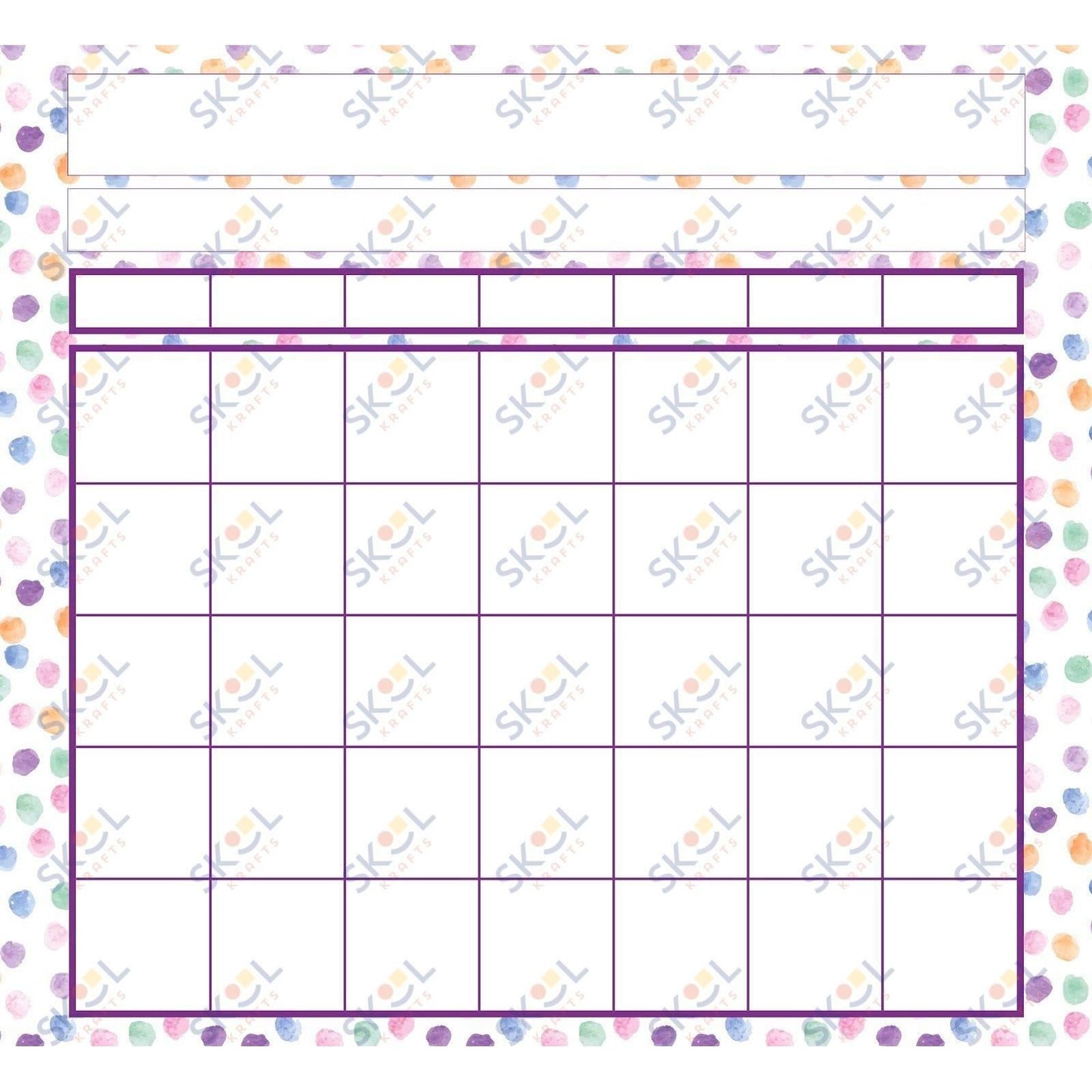 Watercolor dots with mazal 24x22