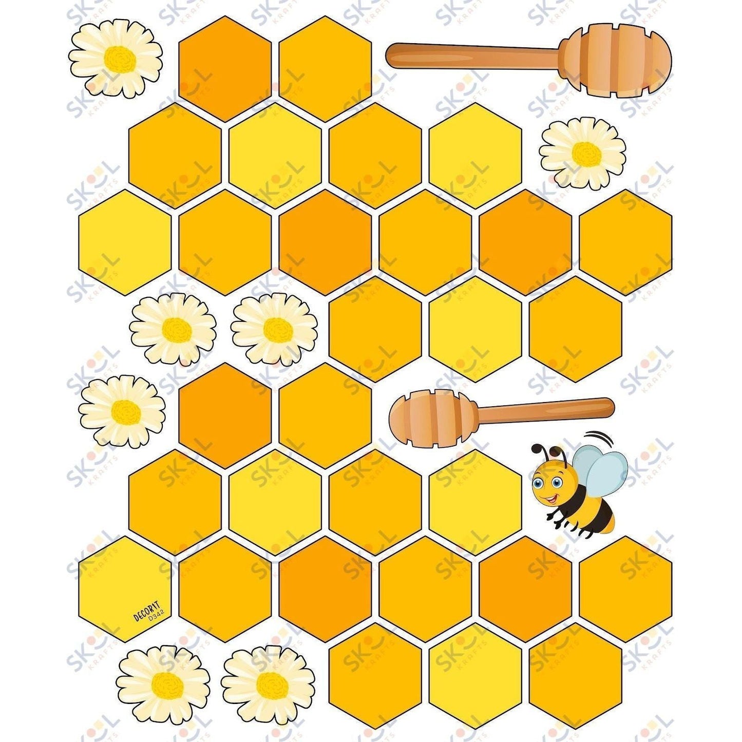 We all BEElong....honeycomb CENTERPIECE 24x28