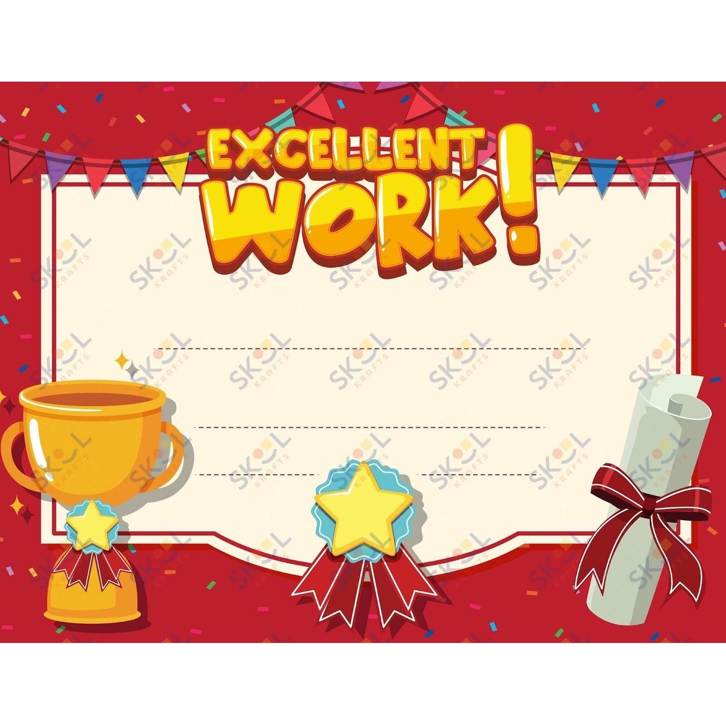 Awards - Excellent Work 12 Pack (11x8.5)