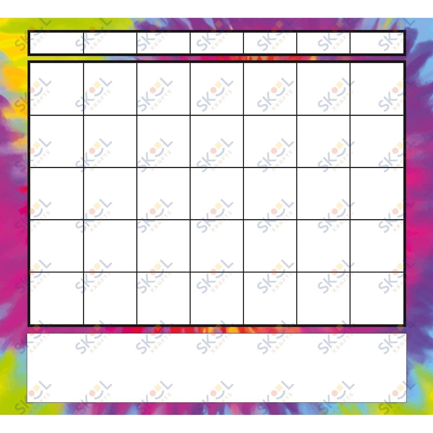 Tie Dye with homework 24x22