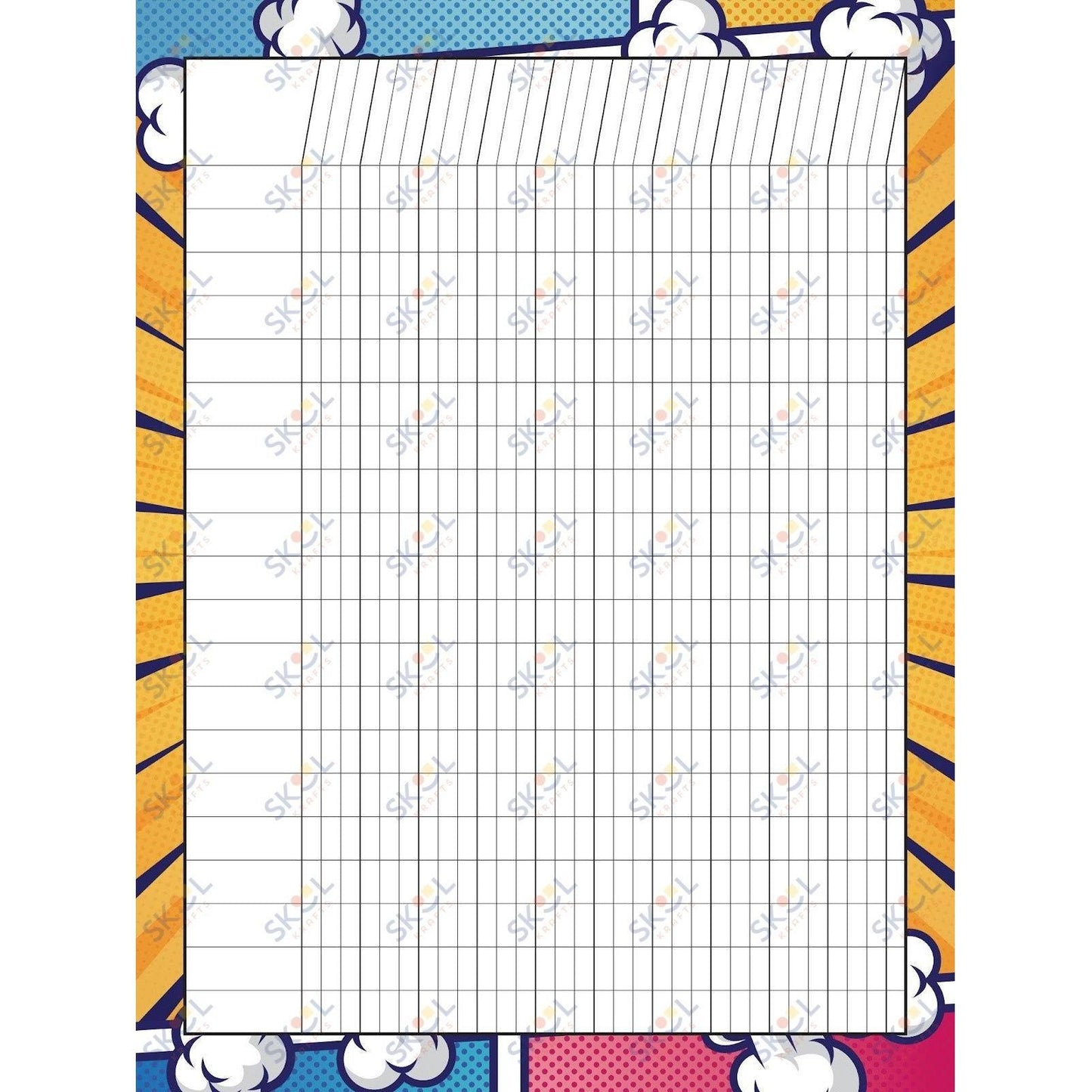 Class Incentive Charts - cartoon explosion (18x24-inch)
