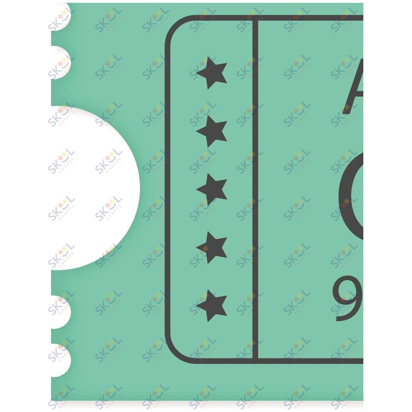 ticket centerpiece 24x28