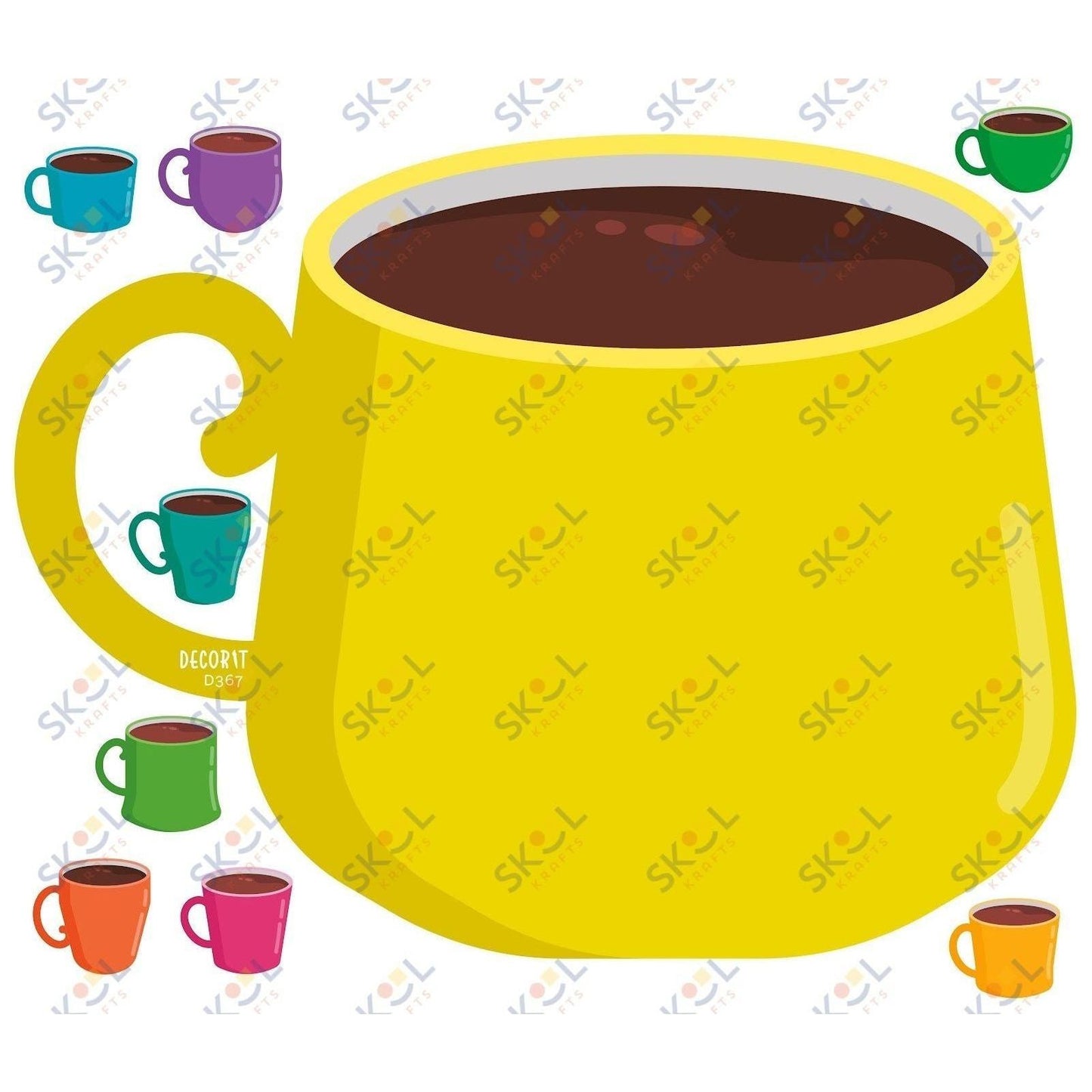 Pour a little positiviTEA....Mug CENTERPIECE 24x28