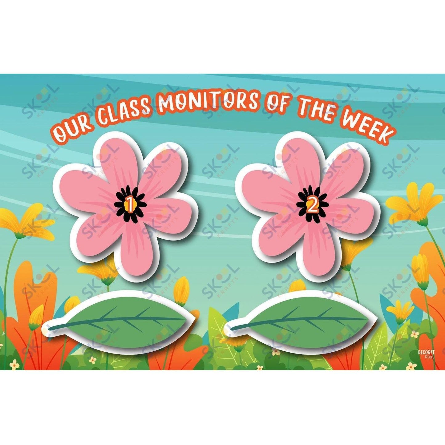 Floral monitor sign (11x17)