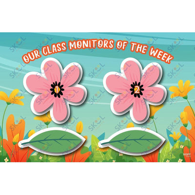Floral monitor sign (11x17)