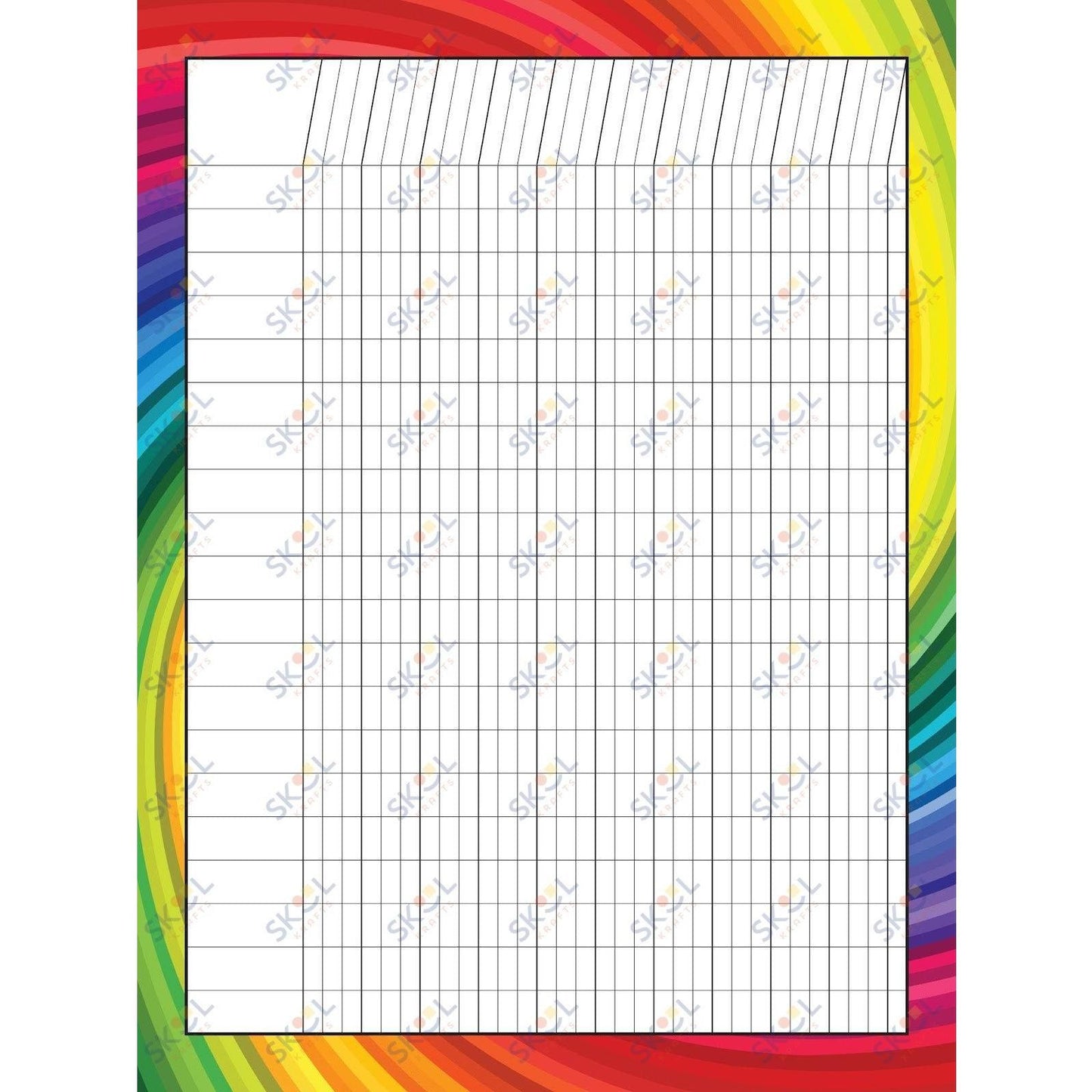Class Incentive Charts - rainbow swirl (18x24-inch)