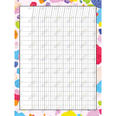 Class Incentive Charts - watercolor splotches (18x24-inch)