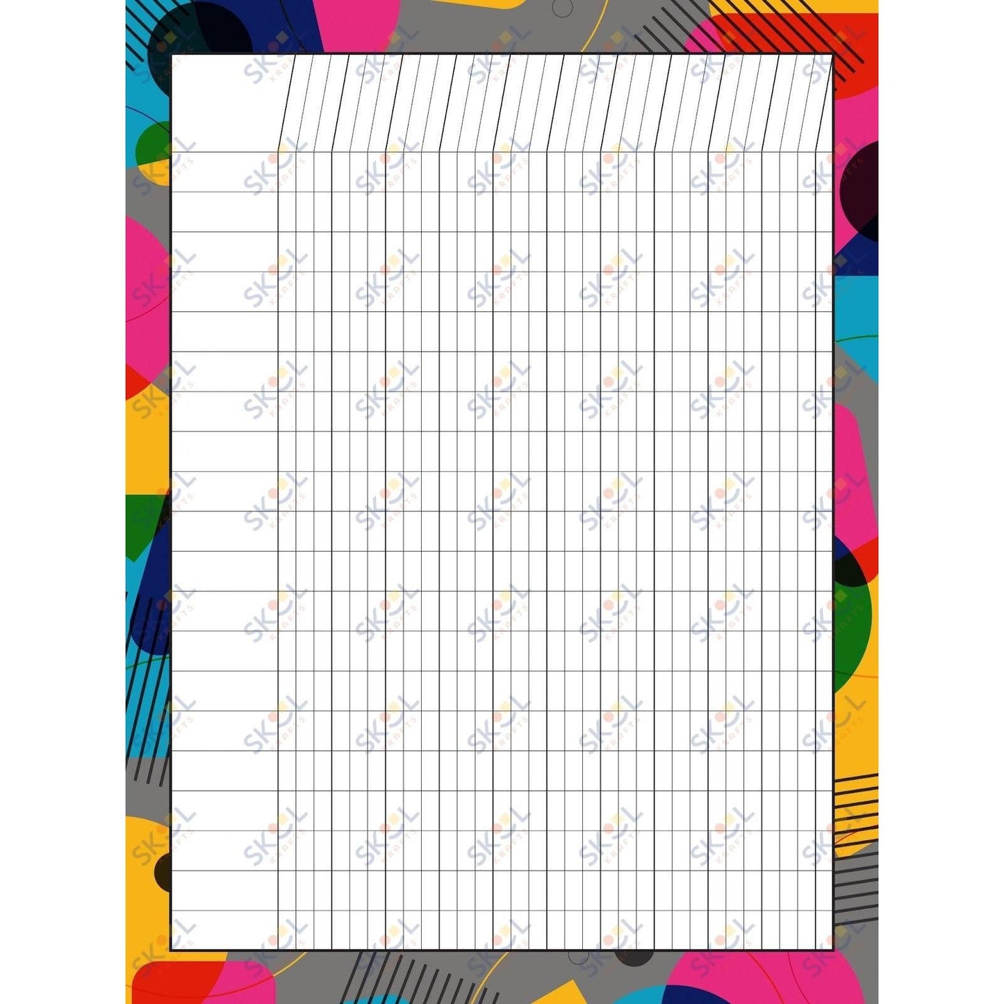 Class Incentive Charts - shapes and lines (18x24-inch)