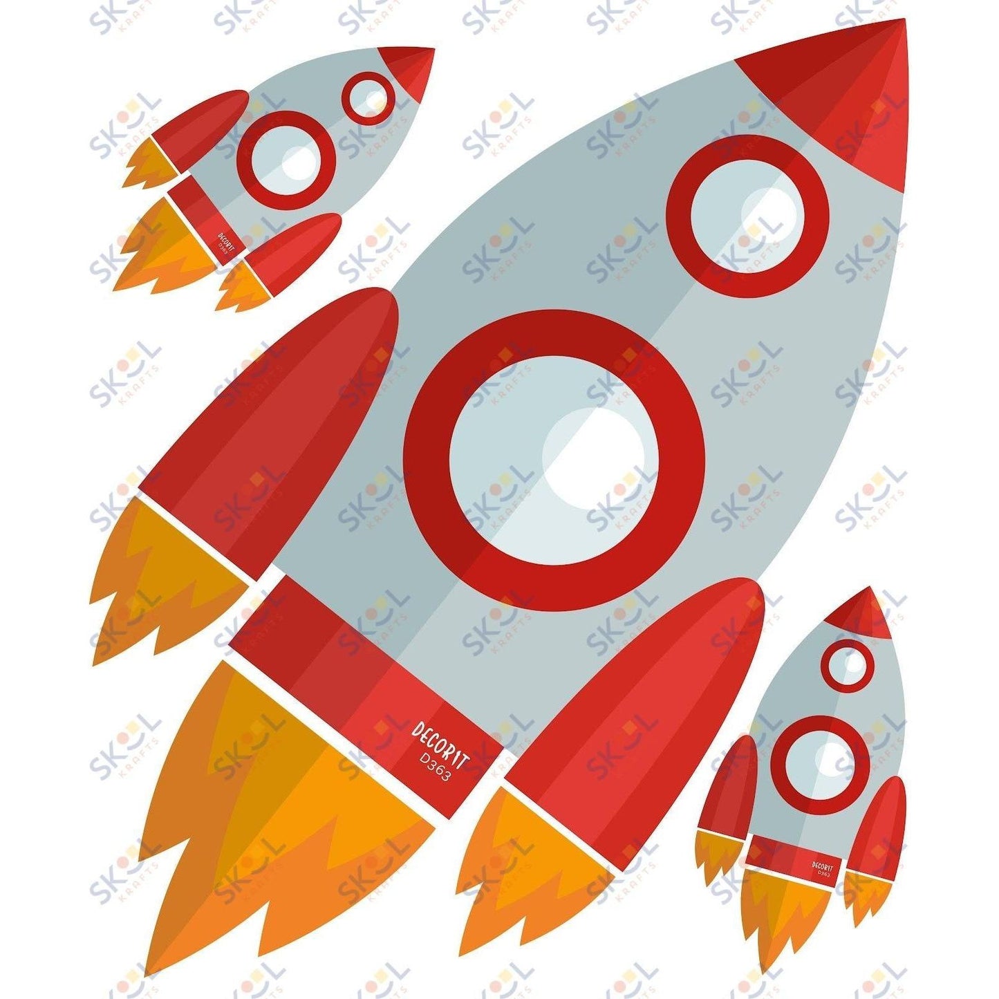 Reading is a blast....Rocketship CENTERPIECE 24x28