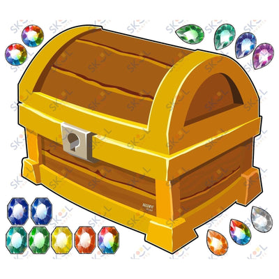 Closed Treasure Chest CENTERPIECE 24x28