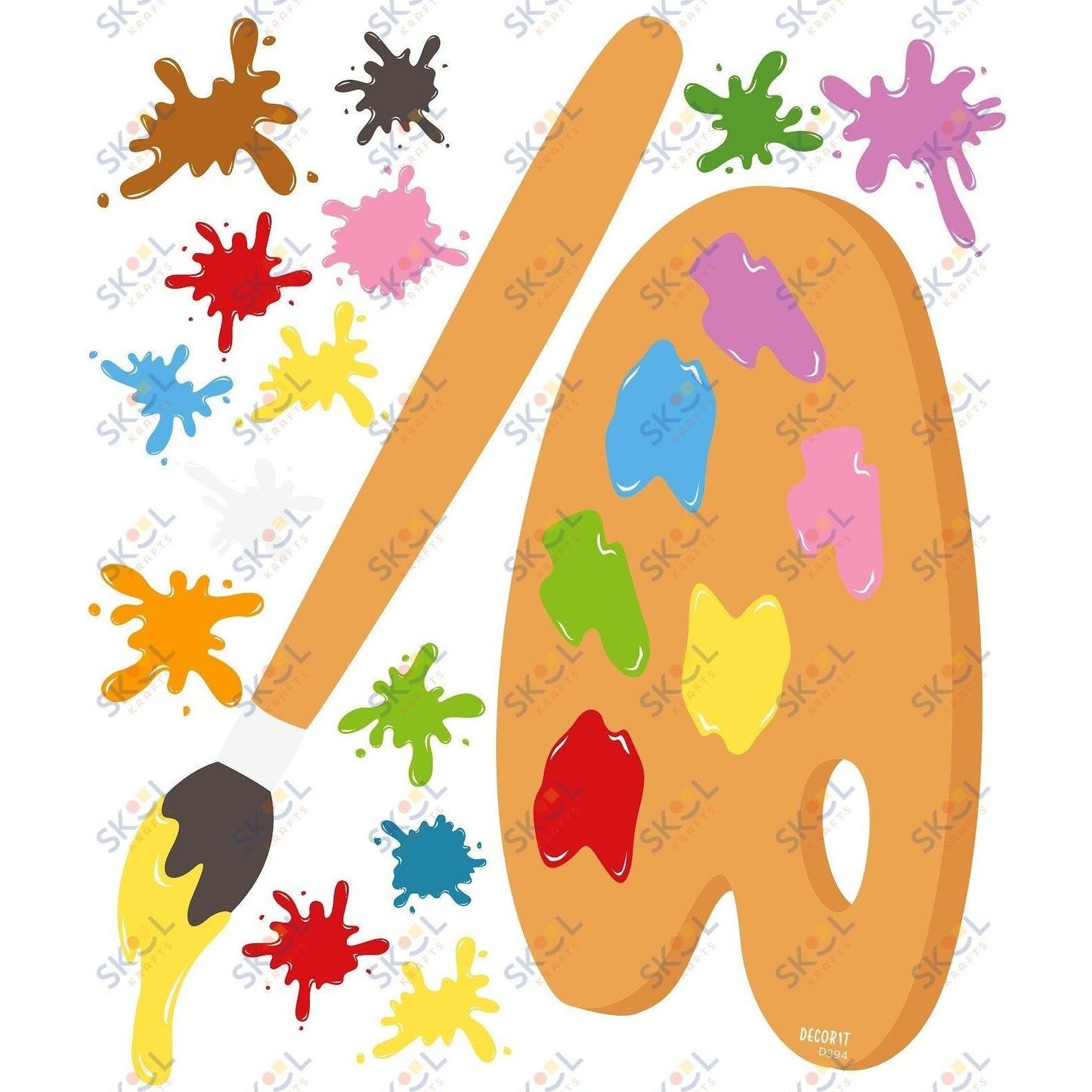 A rainbow of possibilities....Paint pallette CENTERPIECE 24x28