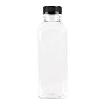 Empty Clear 8oz Bottles With Covers 1pc