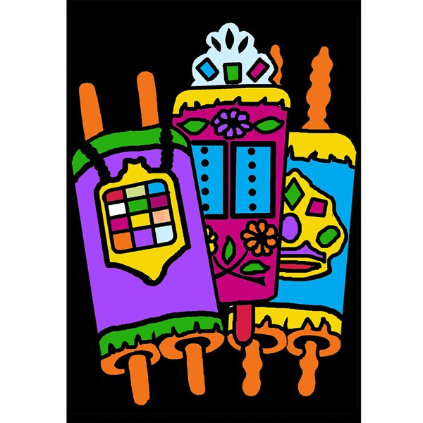 Bulk Torah Velvet Art, 6 x 9, 12/pk