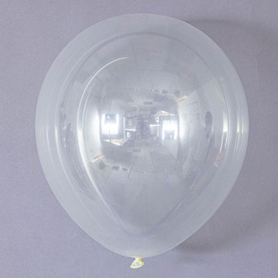9'' latex balloon clear 100/pk