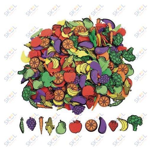 Self-Adhesive Fruit & Veggie Foam 500 pieces