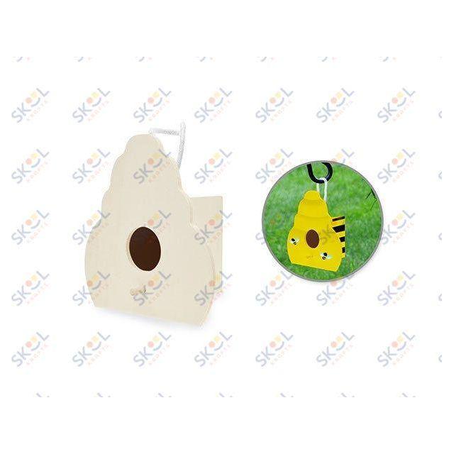 Wood Craft DIY Birdhouse Beehive 4.5"