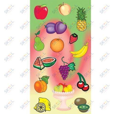 Stickers Fruit With Fruit Bowl 6/sheets