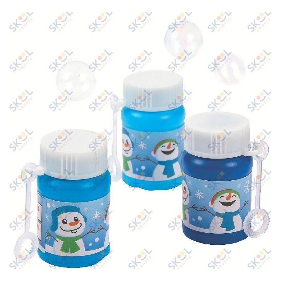 Winter Snowman Bubble Bottles 24/pk 1 oz