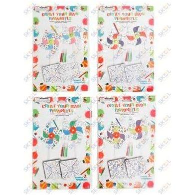 DIY Pinwheels 4/pk With Markers