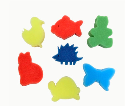 Animal Shape Sponges 7/pk