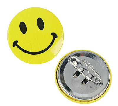 Mini Smile Face Buttons 48/pk 1"