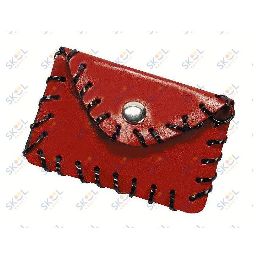 Leather Lacing Coin Purse Craft Kit (3 1/2" x 2 1/4") 12/pk