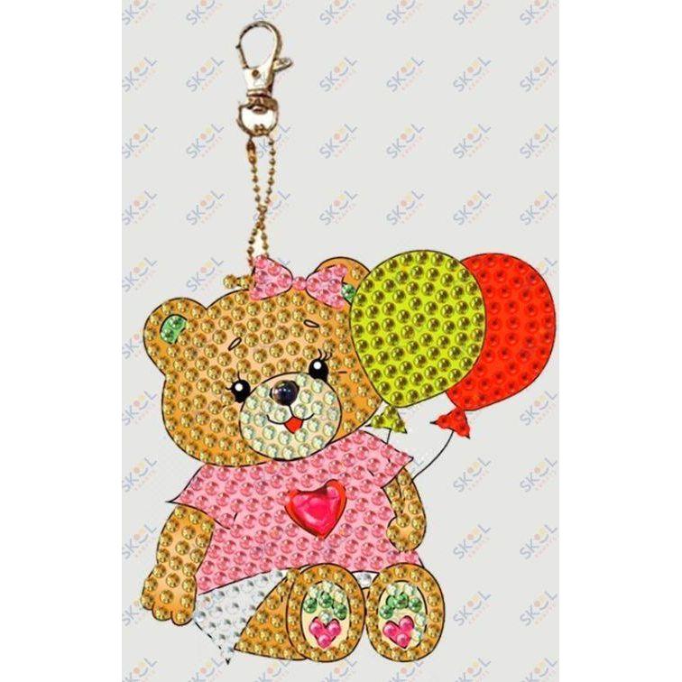 Cheery Bear keychain - Balloons