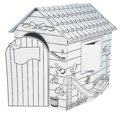 Color Your Own Cardboard Playhouse 28" x 34.5" x 3ft