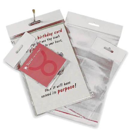 Self Seal Cello Bags with Header — 1000/pk