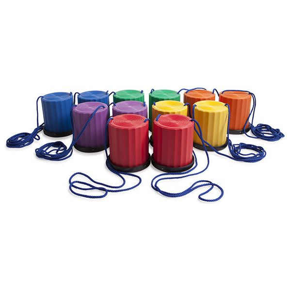 Lastic Platform Stilts Set, set of 6, Assorted