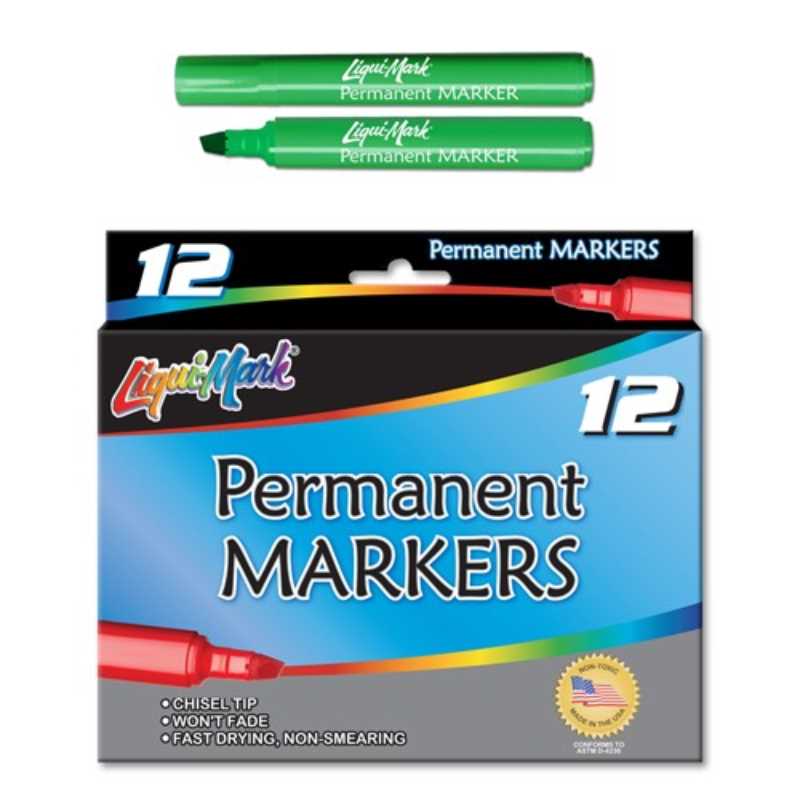 Chisel Tip Broadline Permanent Markers