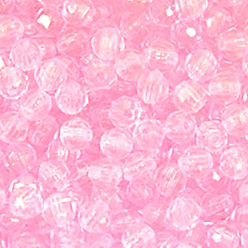 Faceted Round Transparent Bead 8mm 900/pk