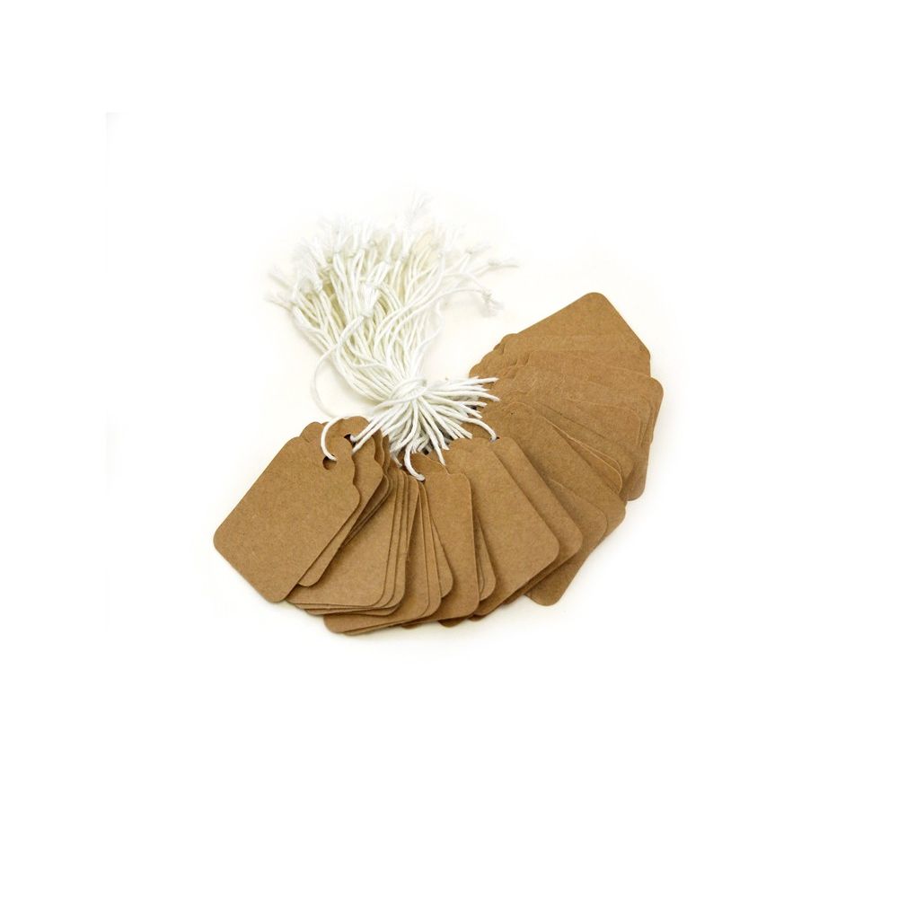 Label tags on strings 40pcs